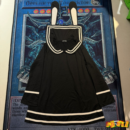【现货掉落】acdcrag日牌中古稀有孤品可爱兔耳水手领长袖卫衣