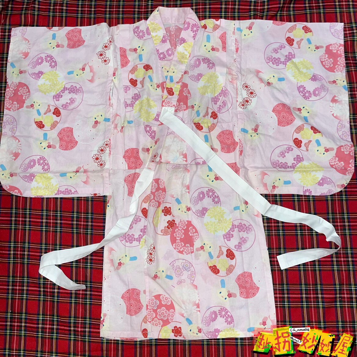【现货掉落】花小兔日牌中古稀有孤品可爱浴衣童趣decora原宿y2k