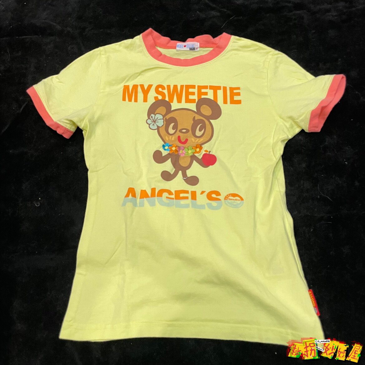 【现货掉落】ANGELBLUE日牌中古稀有孤品可爱小花短袖印花原宿
