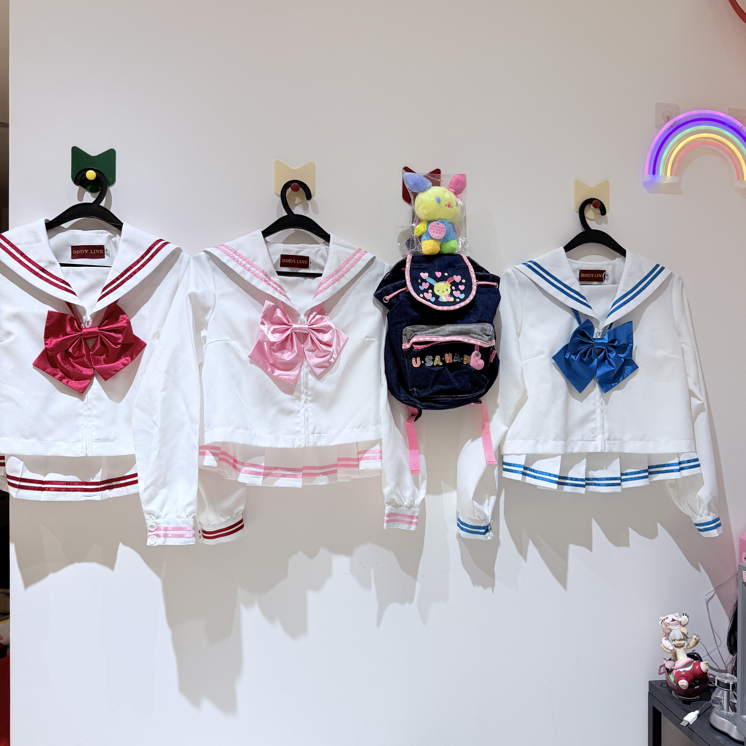 【现货掉落】Bodyline全新水手服套装中间服长袖海军帽可爱少萝