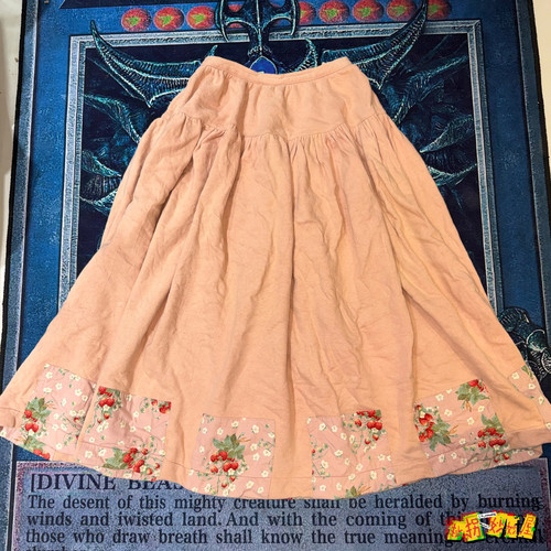 【现货掉落】pinkhouse日牌中古稀有孤品可爱草莓刺绣花边长裙