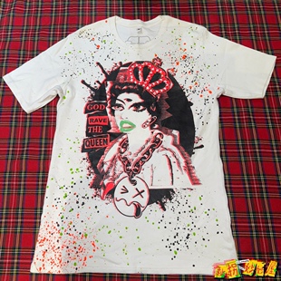 【现货掉落】God save the queen手作by UK恶搞短袖T恤朋克摇滚