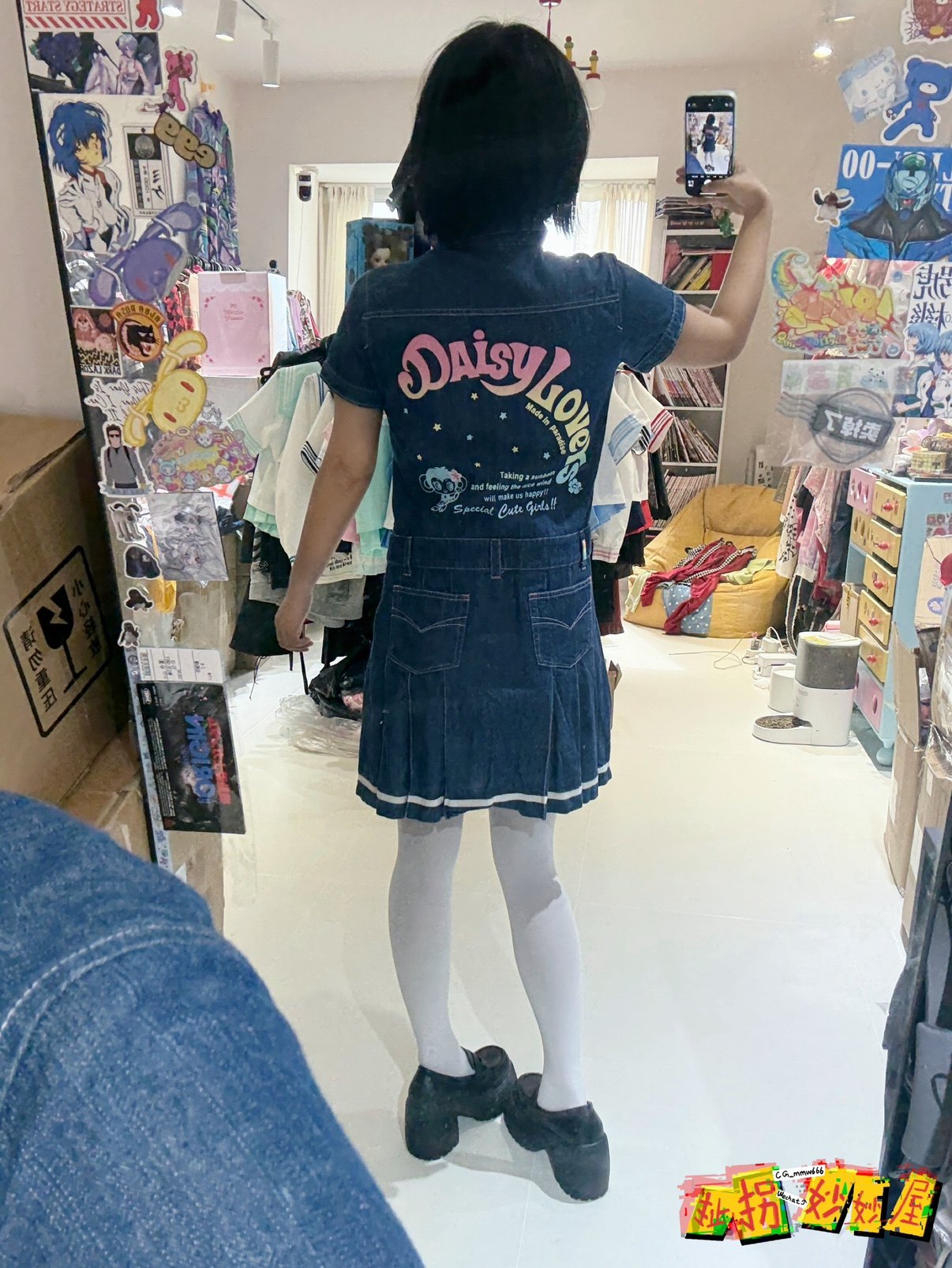 【现货掉落】daisylovers日牌中古稀有孤品可爱牛仔连衣裙原宿