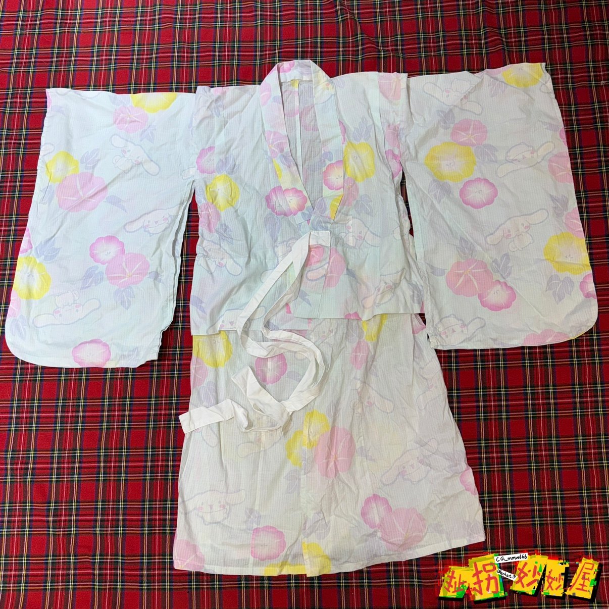 【现货掉落】三丽鸥日牌中古稀有孤品可爱大耳狗浴衣童趣原宿