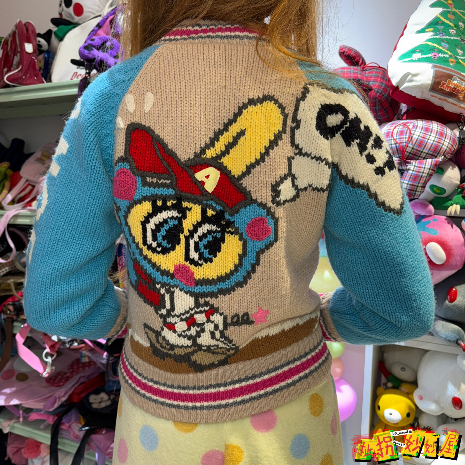 【现货掉落】ANGELBLUE日牌中古稀有孤品可爱针织外套原宿童趣y2k