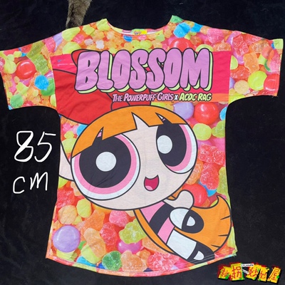 【现货掉落】ACDCRAG中古日牌稀有孤品可爱飞天小女警短袖原宿y2k