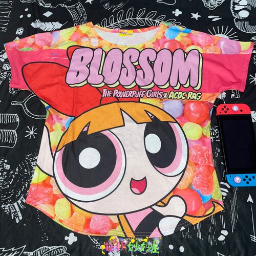 【现货掉落】Acdcrag中古稀有孤品飞天小女警短袖可爱美品