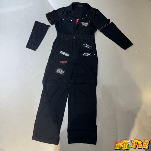 【现货掉落】deorart日牌中古稀有孤品连体衣工装可拆卸朋克摇滚