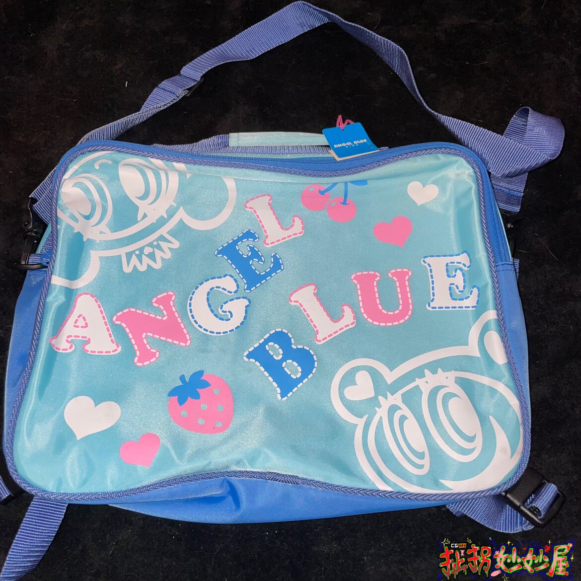 【现货掉落】ANGELBLUE日牌全新带吊3way双肩包斜挎可爱美品水色
