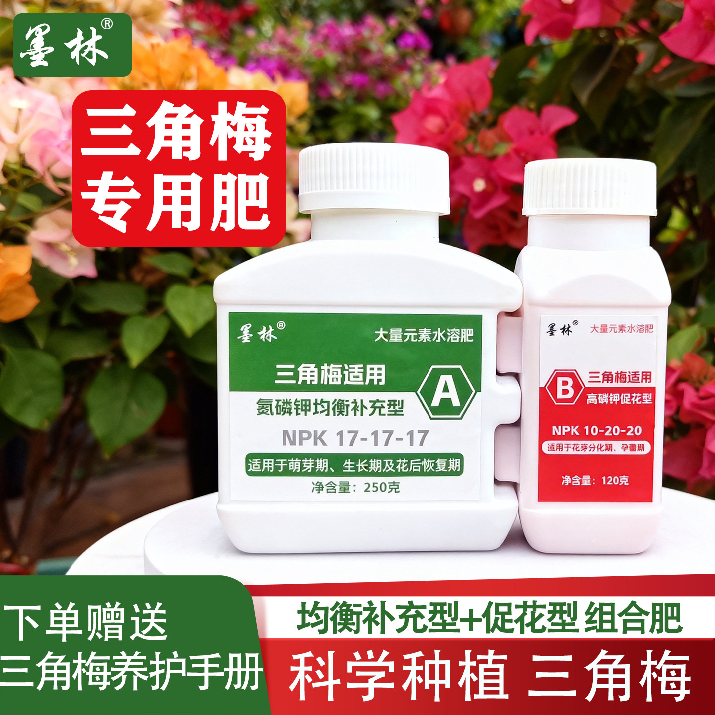 三角梅AB肥大量元素水溶肥家庭园艺爆花肥养花专用肥料氮磷钾催花,鲜花速递/花卉仿真/绿植园艺,家庭园艺肥料,淘宝优惠券,粉丝福利购,淘宝优惠卷