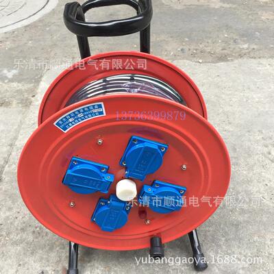 厂家直销YDX LBD夜光移动电源线缆盘2*4㎡ 220V手提移动电缆盘拖