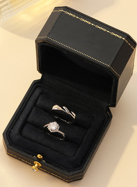 婚礼情侣仿真对戒可调节求婚