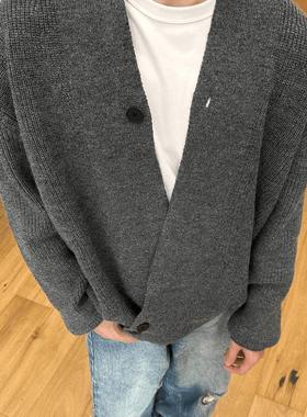 MADE EXTREME美式开衫道袍毛衣老钱风慵懒设计感上衣针织衫外套潮
