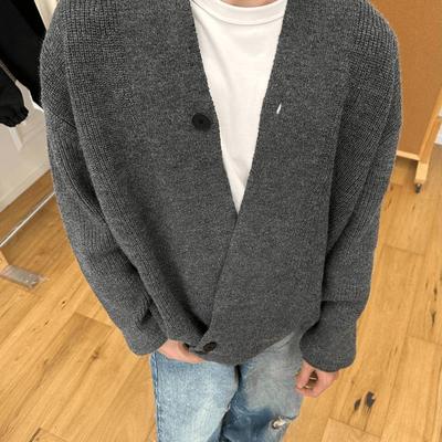 MADE EXTREME美式开衫道袍毛衣老钱风慵懒设计感上衣针织衫外套潮