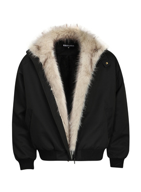 KAFER 美式冬季座山雕毛领保暖棉服宽松男女百搭个性小众棉衣外套