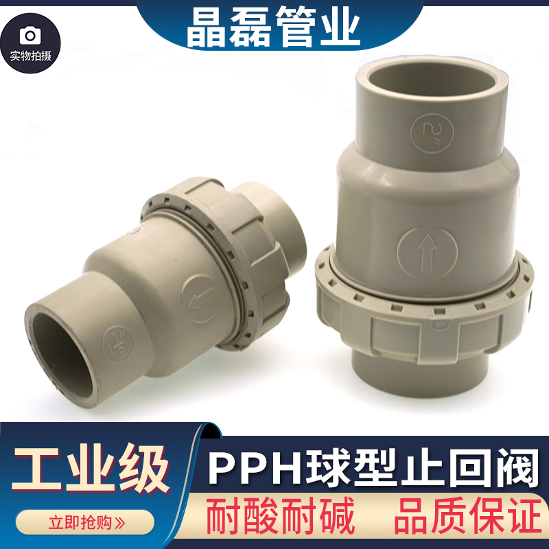 PPH止回阀 单由令止回阀 PPR止回阀单向阀逆止阀20mm 25 32 40 50