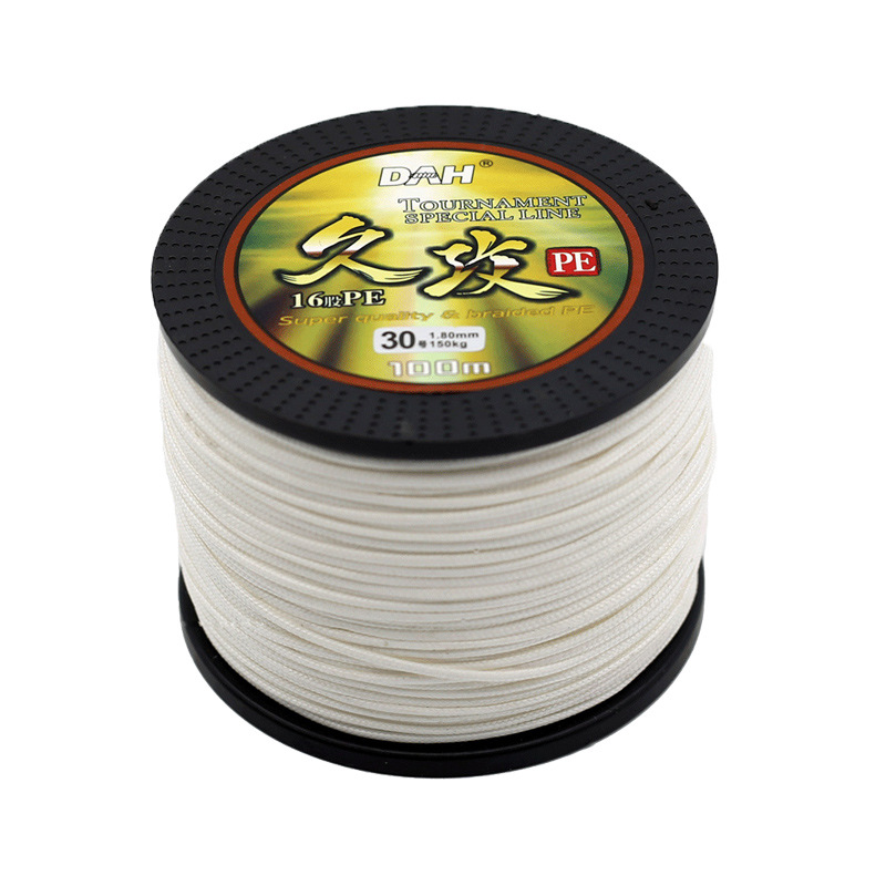 大力马16编PE鱼线100米用于鲟鱼海钓网底线防咬防挂 厂家销售
