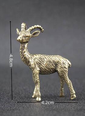 黄铜摆件生肖羊铜羊工艺品跨境山羊小摆件小铜器山羊摆件黄铜山羊
