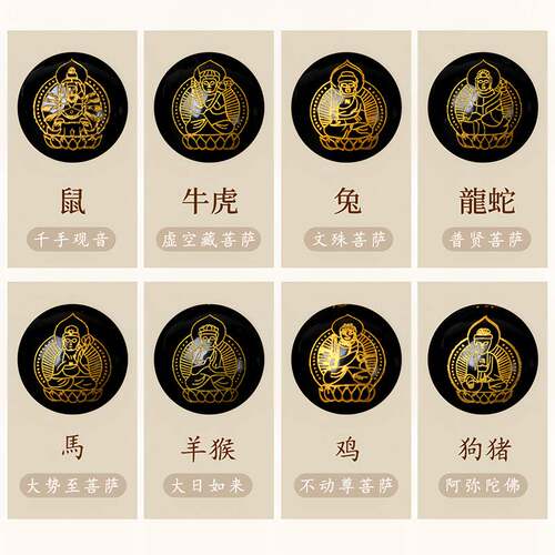 墨玉十二生肖菩提手串大尺寸圆珠盘串霸气男款民族风文玩配饰