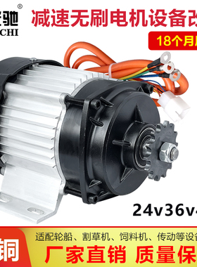 人力三轮车减速无刷电机48V60V500W800W1000瓦改装中置链条电动机