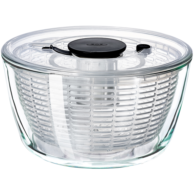 OXO奥秀玻璃蔬菜脱水器沥水篮