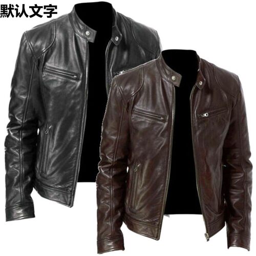 MenLeatherJacketBomber