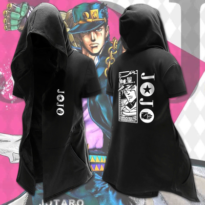 JOJO奇妙冒险周边承太郎动漫卫衣服二次元外套日常cos男短袖风衣