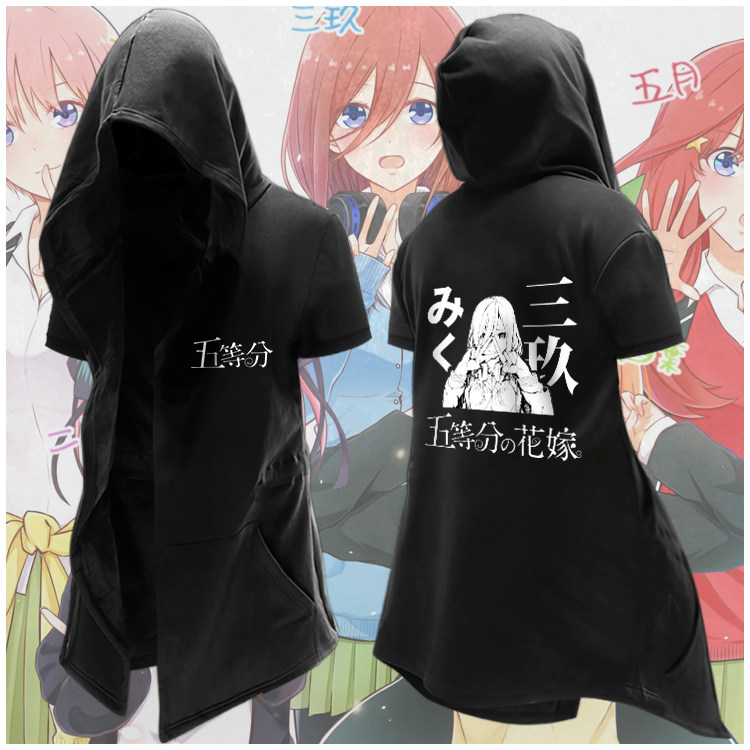 五等分的新娘五等分的花嫁中野三玖二乃四叶一花 T恤短袖动漫风衣