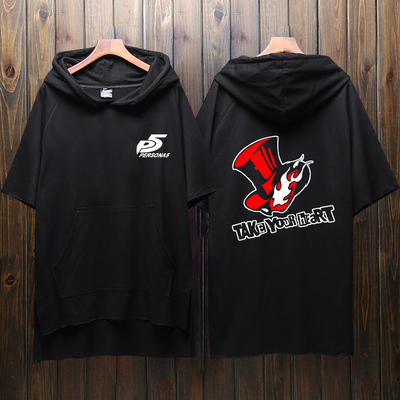 女神异闻录5衣服裤子p5潮流短袖二次元动漫周边t恤学生男女卫衣服