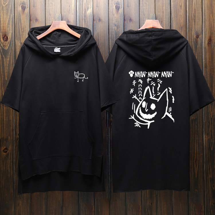 鬼灯的冷彻衣服 白泽周边卫衣金鱼草猫好好动漫短袖T恤二次元外套
