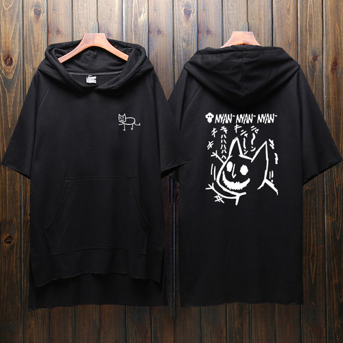 鬼灯的冷彻衣服 白泽周边卫衣金鱼草猫好好动漫短袖T恤二次元外套