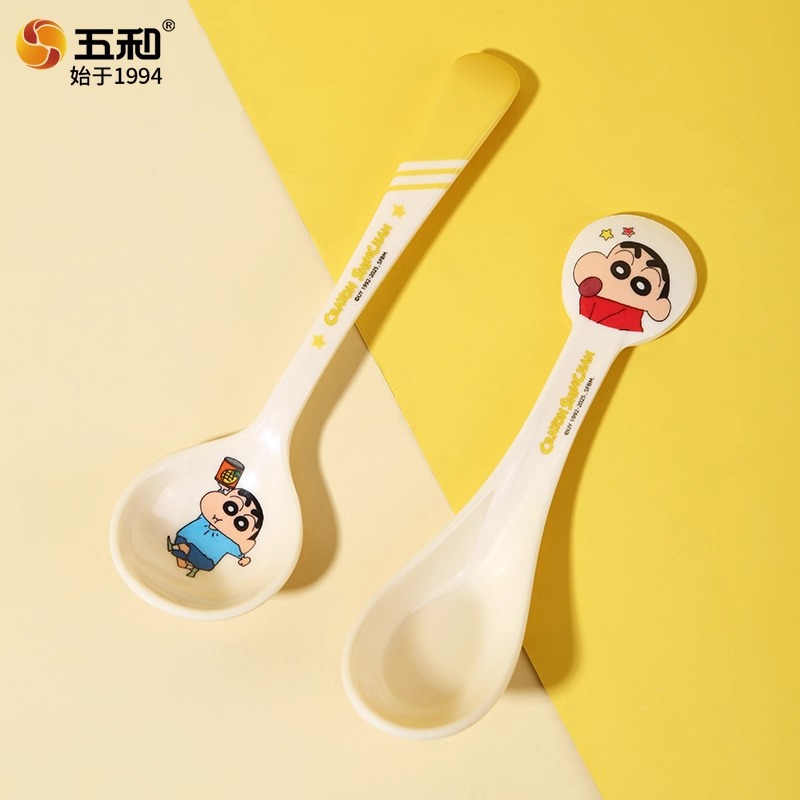 五和蜡笔小新儿童勺子宝宝餐具