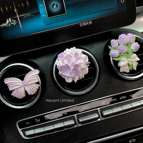 出风口香薰多款花花车载香薰