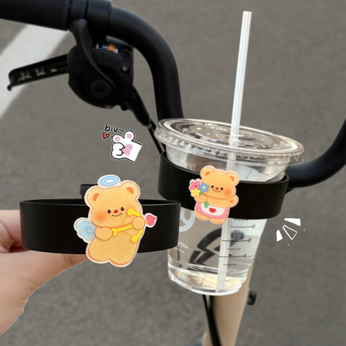 自行车水杯架咖啡饮料奶茶杯架