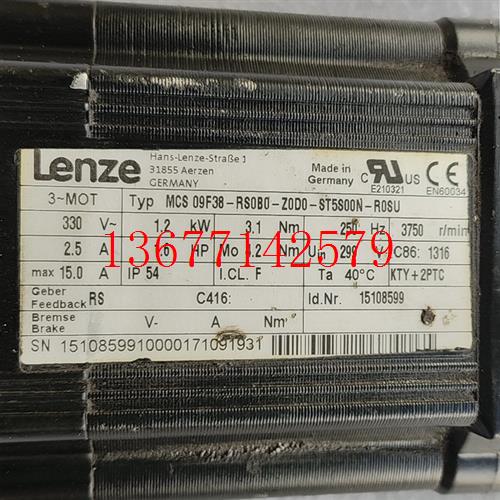 议价MCS09F38-RS0B0-Z0D0-ST5S00N-R0SU伦茨伺服电机拆机功能包好