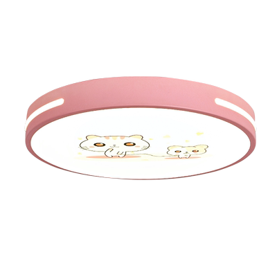 儿童房间灯卧室吸顶灯马卡龙敢艺