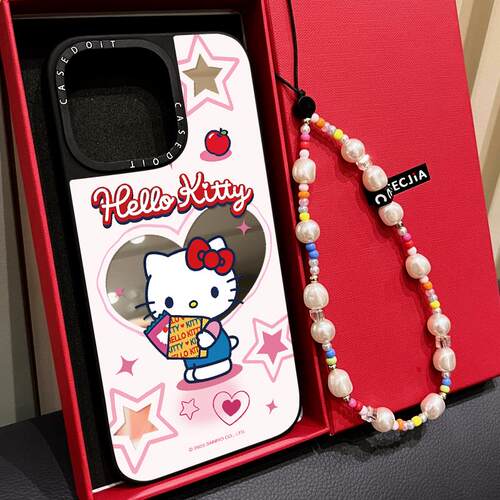C家联名MagSafe磁吸爱心星星Kitty猫适用iphone17手机壳16promax苹果15pro镜面14plus保护套13卡通12日韩闺蜜