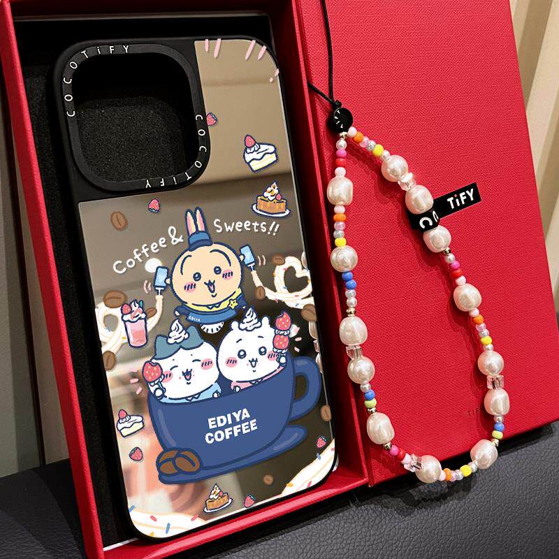 C家联名chiikawa吉伊卡哇烟花适用iphone16手机壳17promax苹果14pro磁吸MagSafe乌萨奇小八