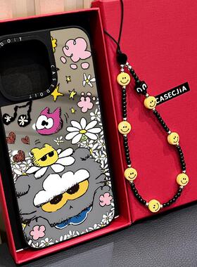 C家联名MagSafe磁吸权志龙ZOA雏菊小灰猫咪适用iphone17手机壳16promax苹果15pro镜面14plus日韩ins卡通13/12