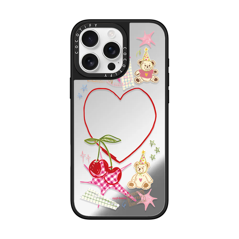 适用iPhone苹果16promax手机壳17/17/16plus卡通16个性15pro磁吸15奢华14时尚樱桃爱心熊蝴蝶结丝带