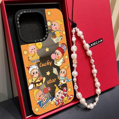 C家联名MagSafe磁吸环绕星星人适用iphone17手机壳16promax苹果15pro镜面保护套14plus小红书13爆款Air卡通12