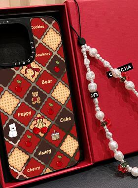 C家联名MagSafe磁吸樱桃草莓西高地狗适用iphone17手机壳16promax苹果15pro镜面14plus保护套13卡通12日韩Air