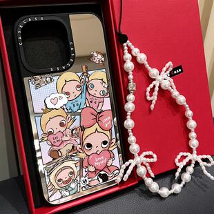 联名MagSafe磁吸拼贴漫画zsiga嘎姐适用iphone17手机壳16promax苹果15pro镜面保护套14plus日韩13可爱12卡通