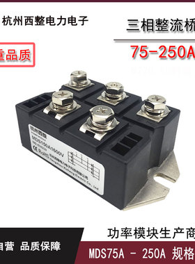 三相整流桥MDS200A1600V MDS100A 150A MDS250-16商用电磁炉适用