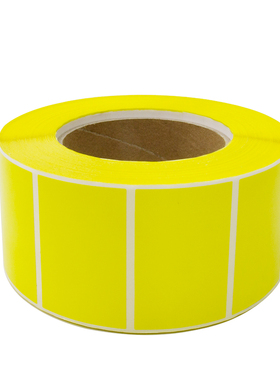 开玛 DO-0039 资产打印标签纸 60mm*38mm 1500张/卷 (单位：卷）黄色