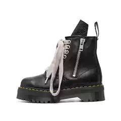 2023 New Dr Collaboration Martin Boots for Men, Thick-Soled Non-Slip Work Boots, Genuine Leather Versatile Side Zipper Ro Men's Boots