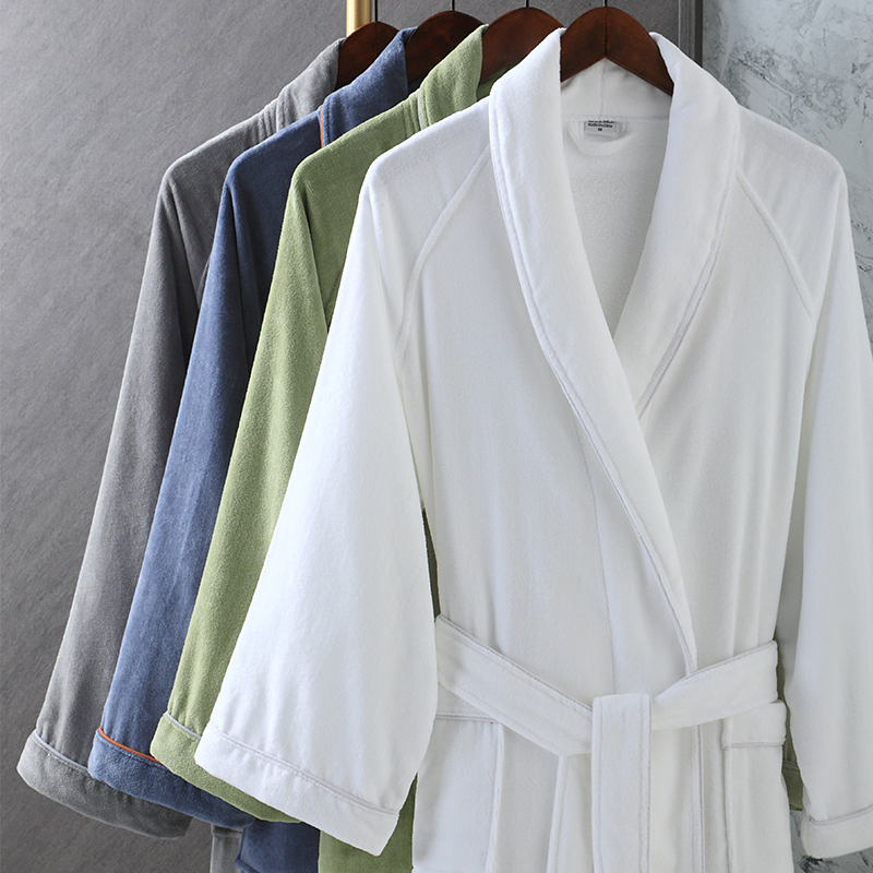 五星级酒店纯棉浴袍男女情侣