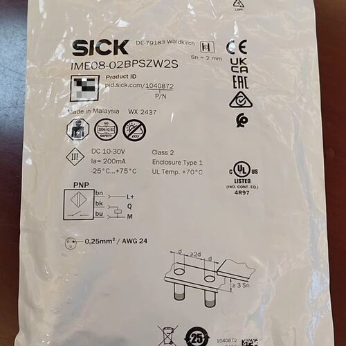 （议价）全新SICK接近开关 IME08-02BPSZW2S