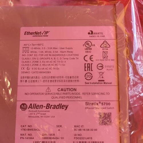（议价）全新AB 1783-BMS20CL Stratix 5700