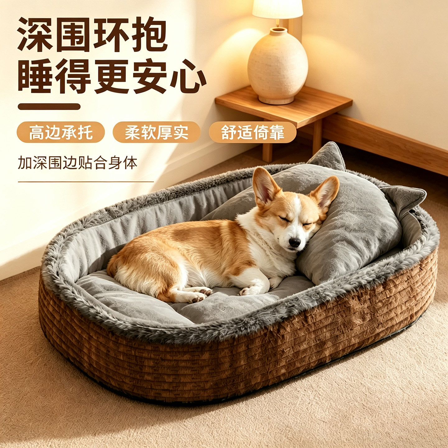 四季通用中小型狗狗冬季保暖睡垫图片